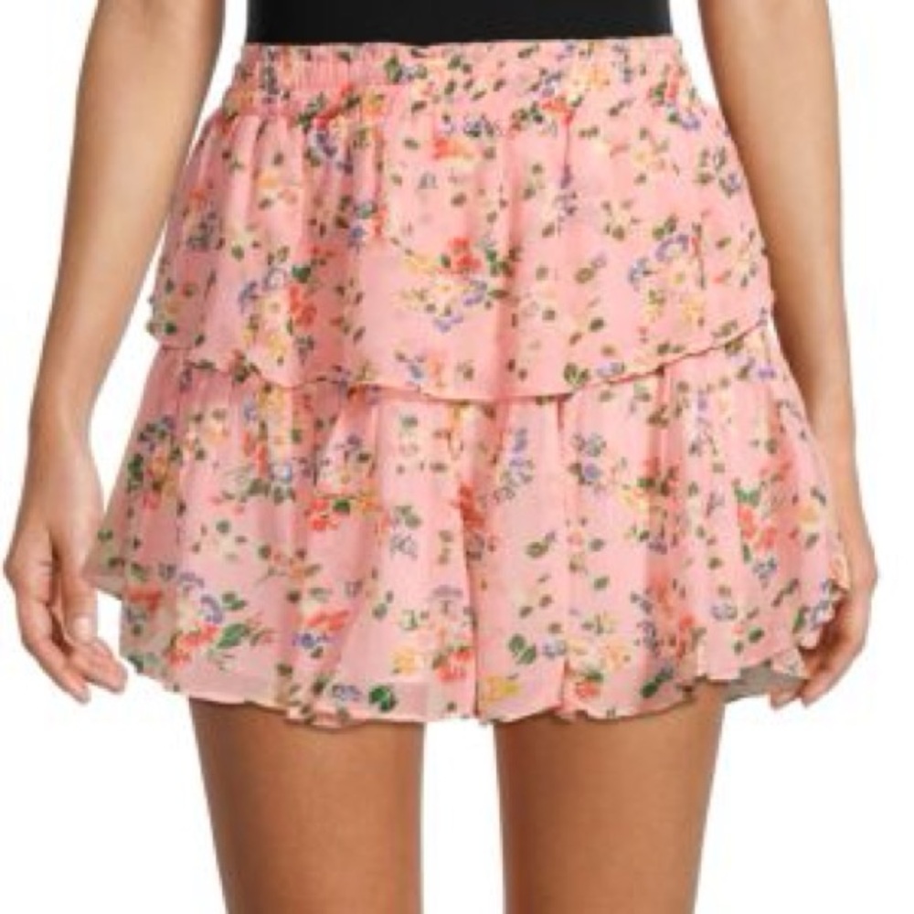 Silk LoveShackFancy Mini Skirt